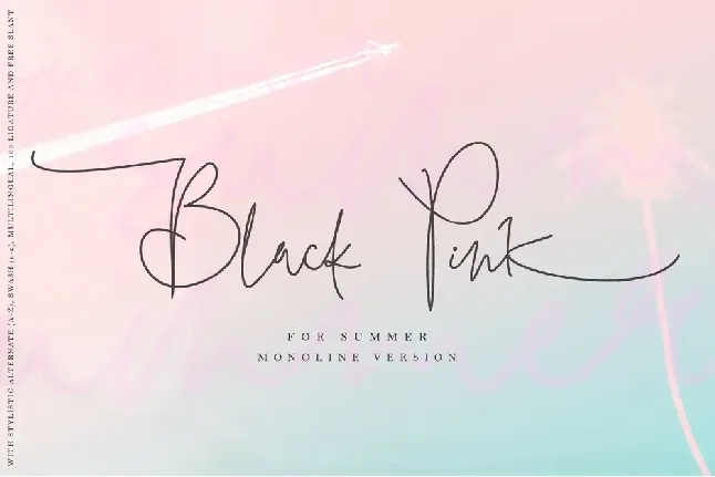 Black Pink Summer font