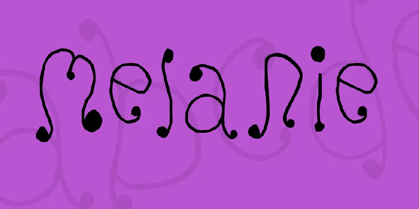 Melanie font