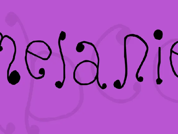 Melanie font