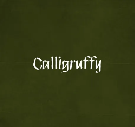 Calligruffy font