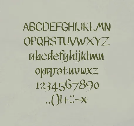 Calligruffy font