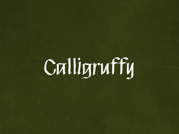 Calligruffy font