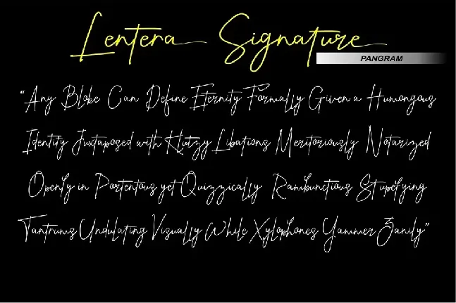 Lentera font