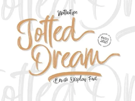 Jotted Dream font