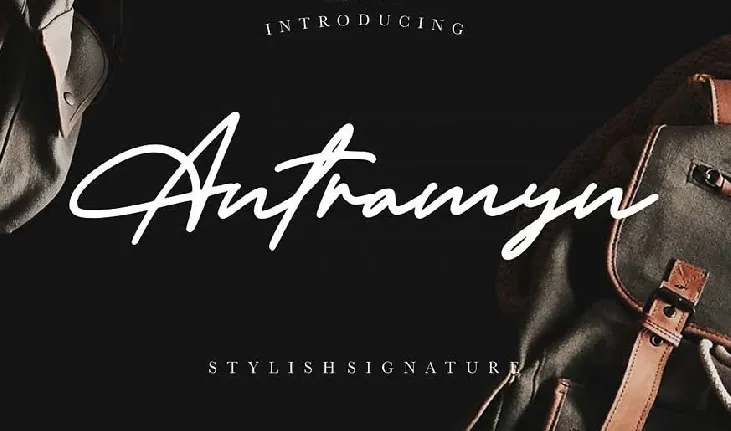 Antramyn Stylish Signature font