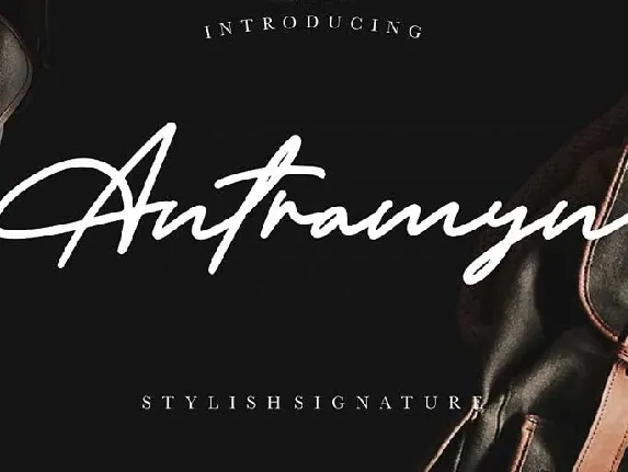 Antramyn Stylish Signature font