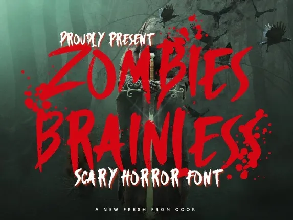 Zombies Brainless font