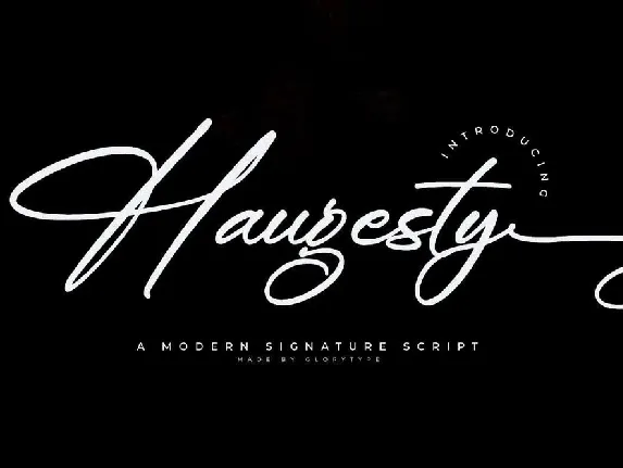 Haugesty font