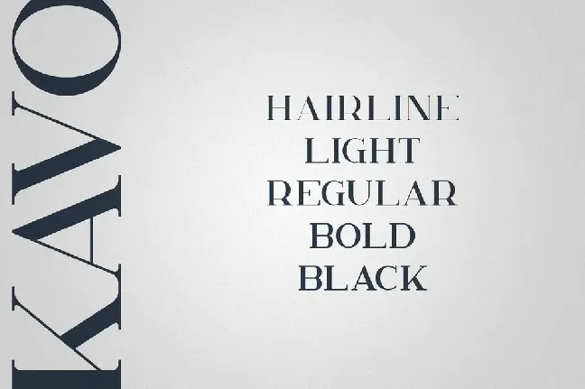 Kavo Serif font