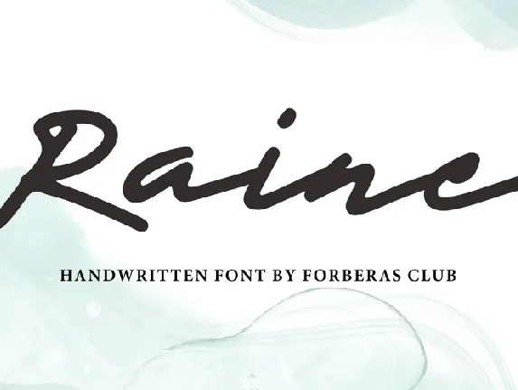 Rainee font