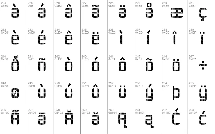 TWENTY-SEVEN font