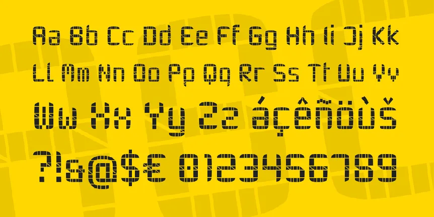 TWENTY-SEVEN font