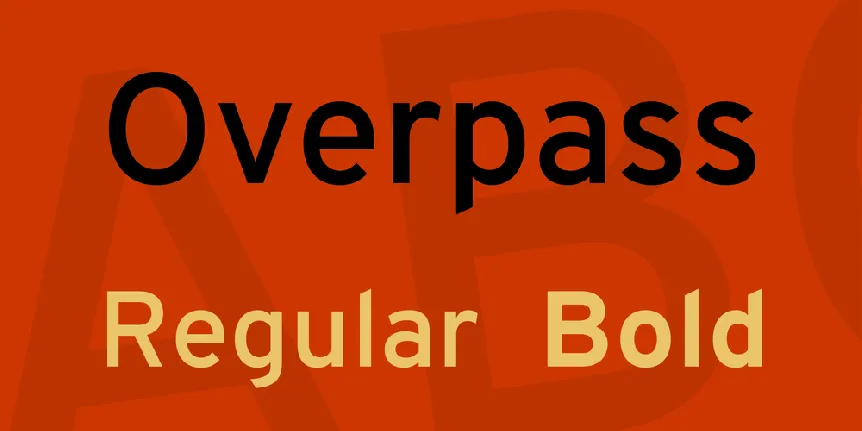 Overpass font