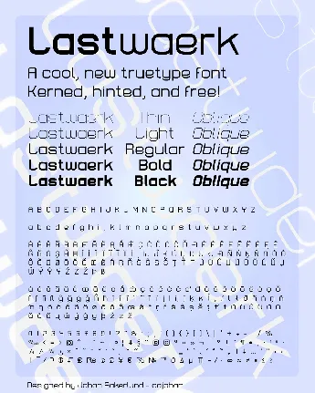 Lastwaerk font