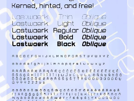 Lastwaerk font