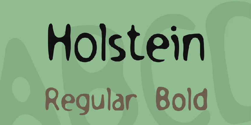 Holstein font