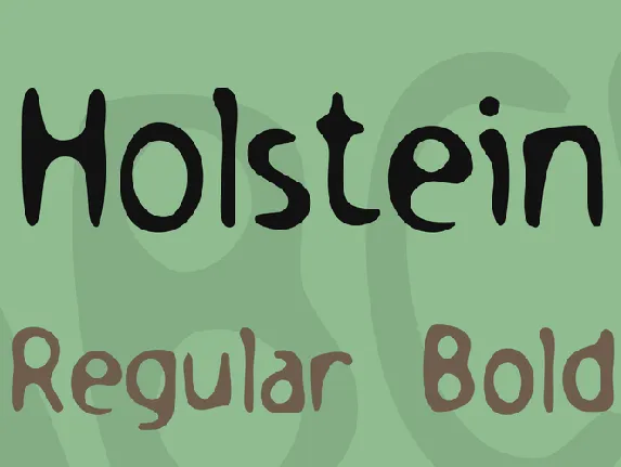 Holstein font