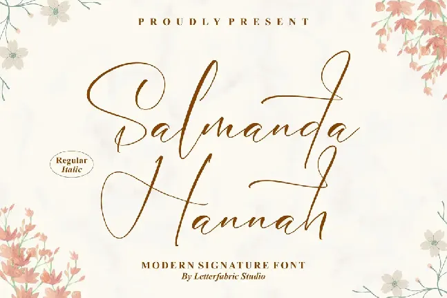 Salmanda Hannah font