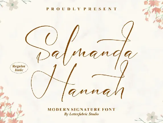 Salmanda Hannah font