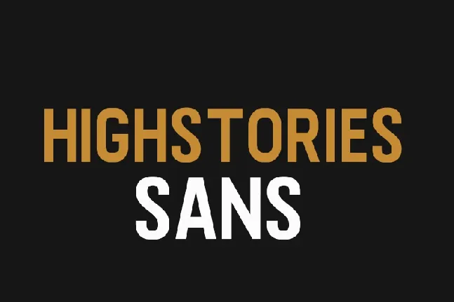 Highstories Sans font