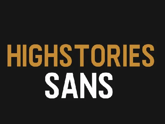 Highstories Sans font