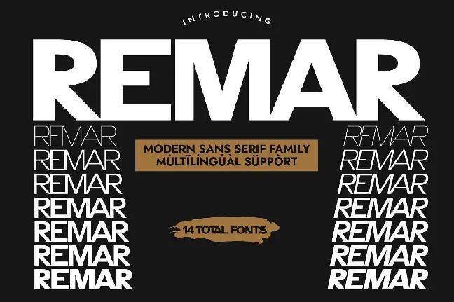 Remar font