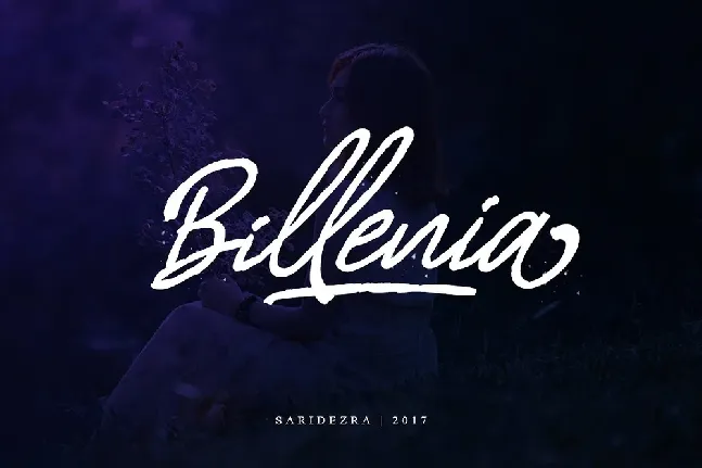 Billenia Script Free font