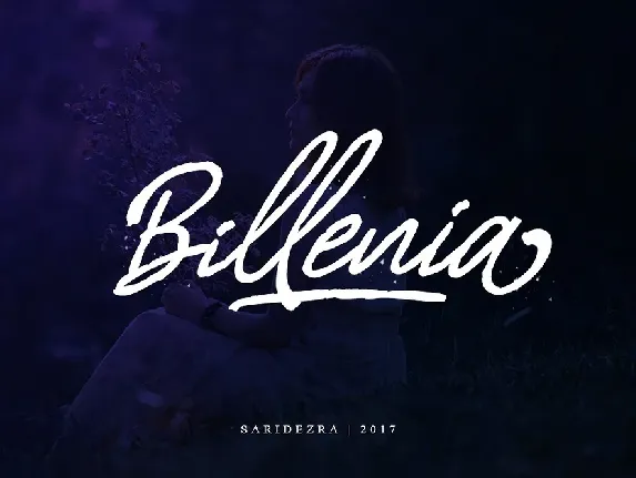 Billenia Script Free font