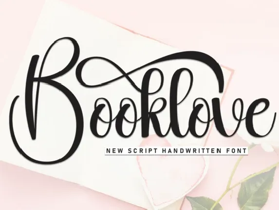 Booklove Calligraphy font