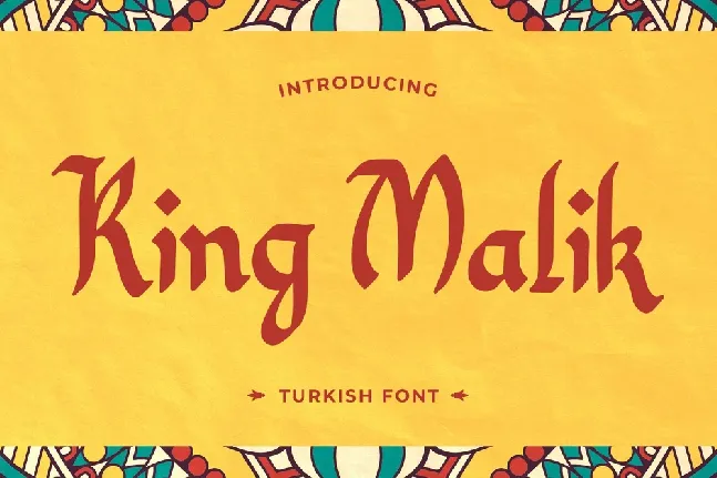 King Malik font