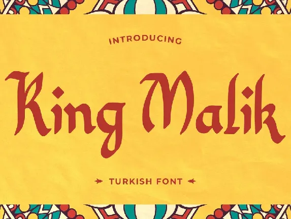 King Malik font