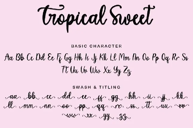 Tropical Sweet font