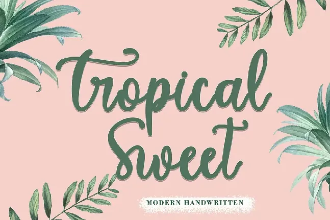 Tropical Sweet font