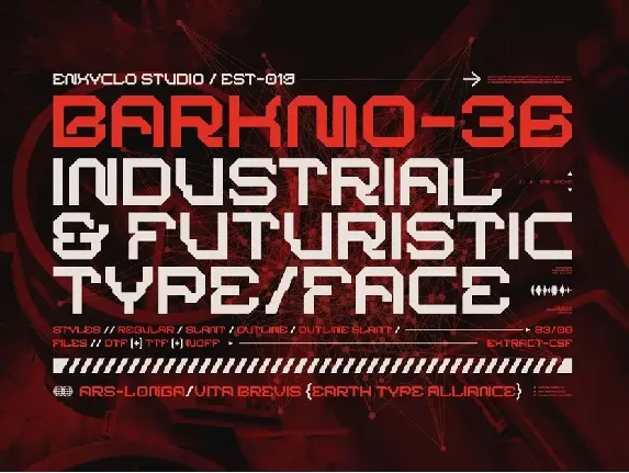 BARKMO-36 font