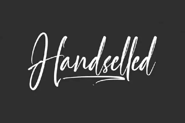 Handselled Script font