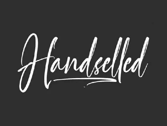 Handselled Script font