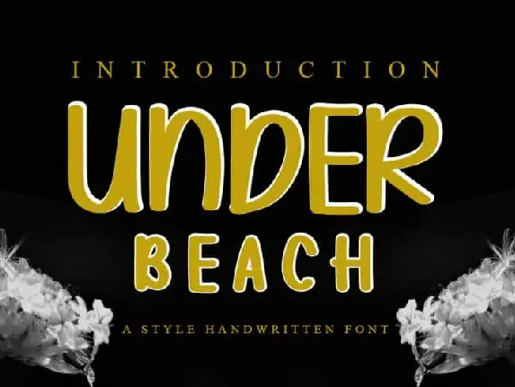 Under Beach Display font