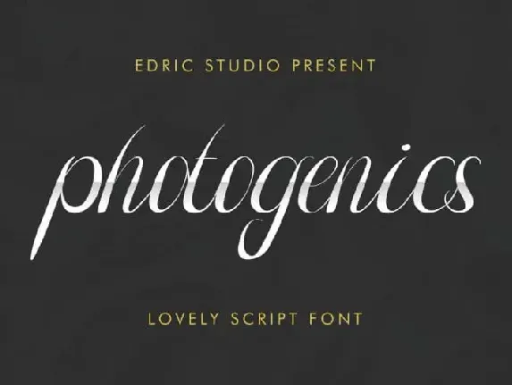 Photogenics Luxury Script font