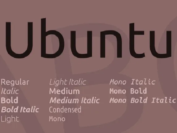 Ubuntu Family font