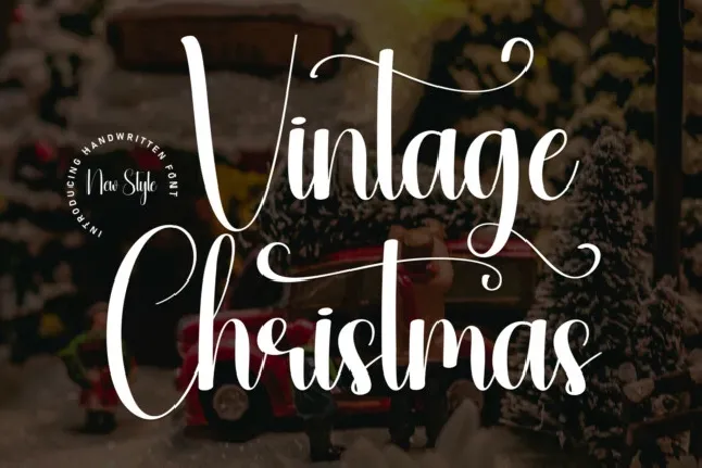 Vintage Christmas Script font