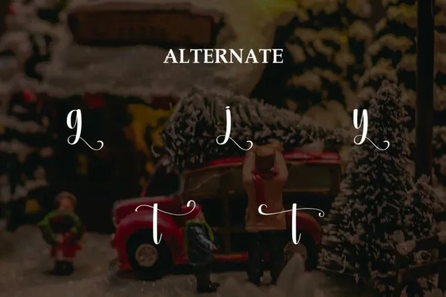 Vintage Christmas Script font