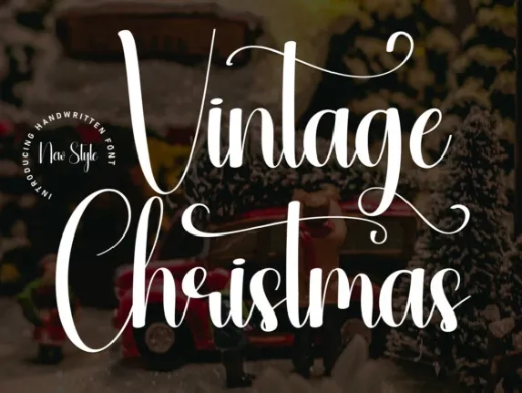 Vintage Christmas Script font