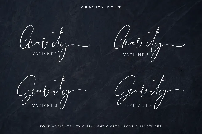 Gravity font