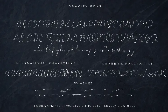 Gravity font