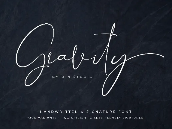 Gravity font