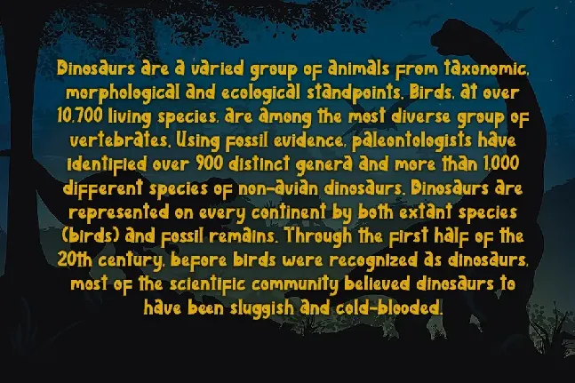 Dino Park font