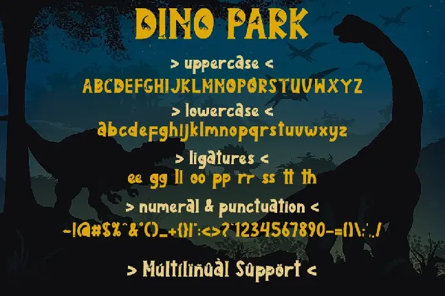 Dino Park font