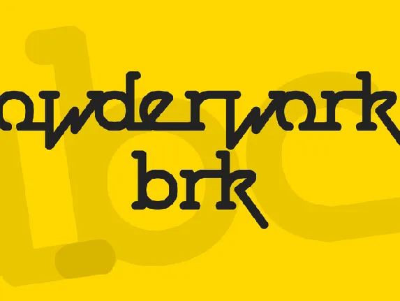 Powderworks BRK font