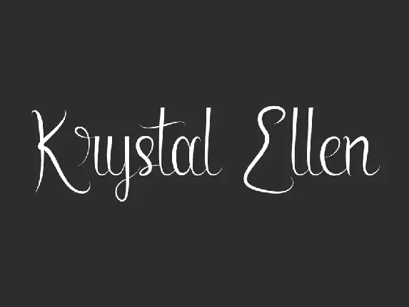 Krystal Ellen font