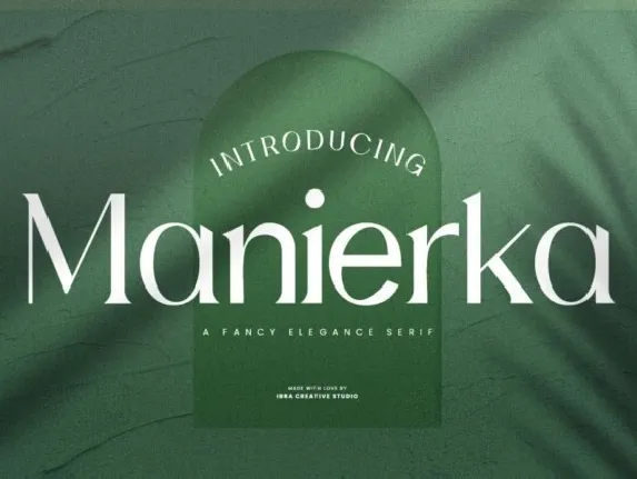 Manierka font